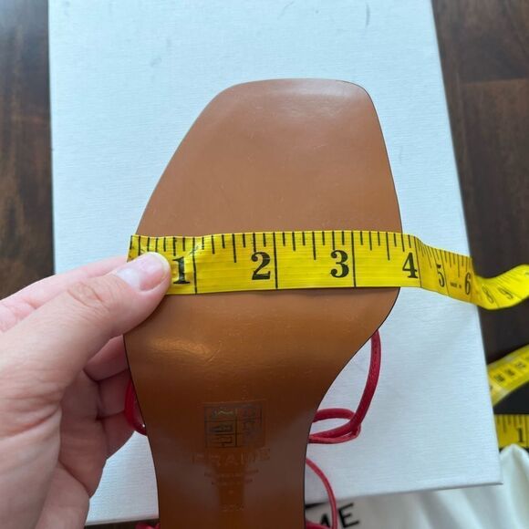 Frame  WOMEN'S LE DOHENY ANKLE-WRAP LEATHER Heel SANDALS NWT - Picture 11 of 12